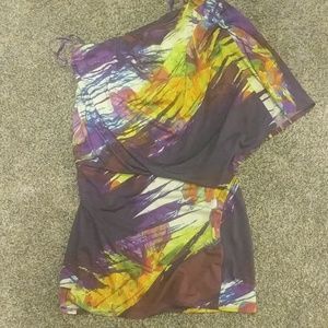 Jessica Simpson off the shoulder dress